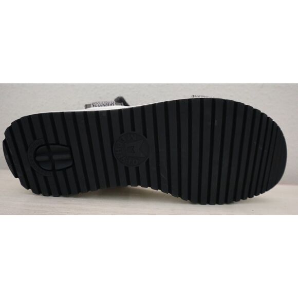 Mephisto Women's Sz EUR 38 US 8 Gray Leather Jeanie Strappy Wedge Sandals - Picture 4 of 12